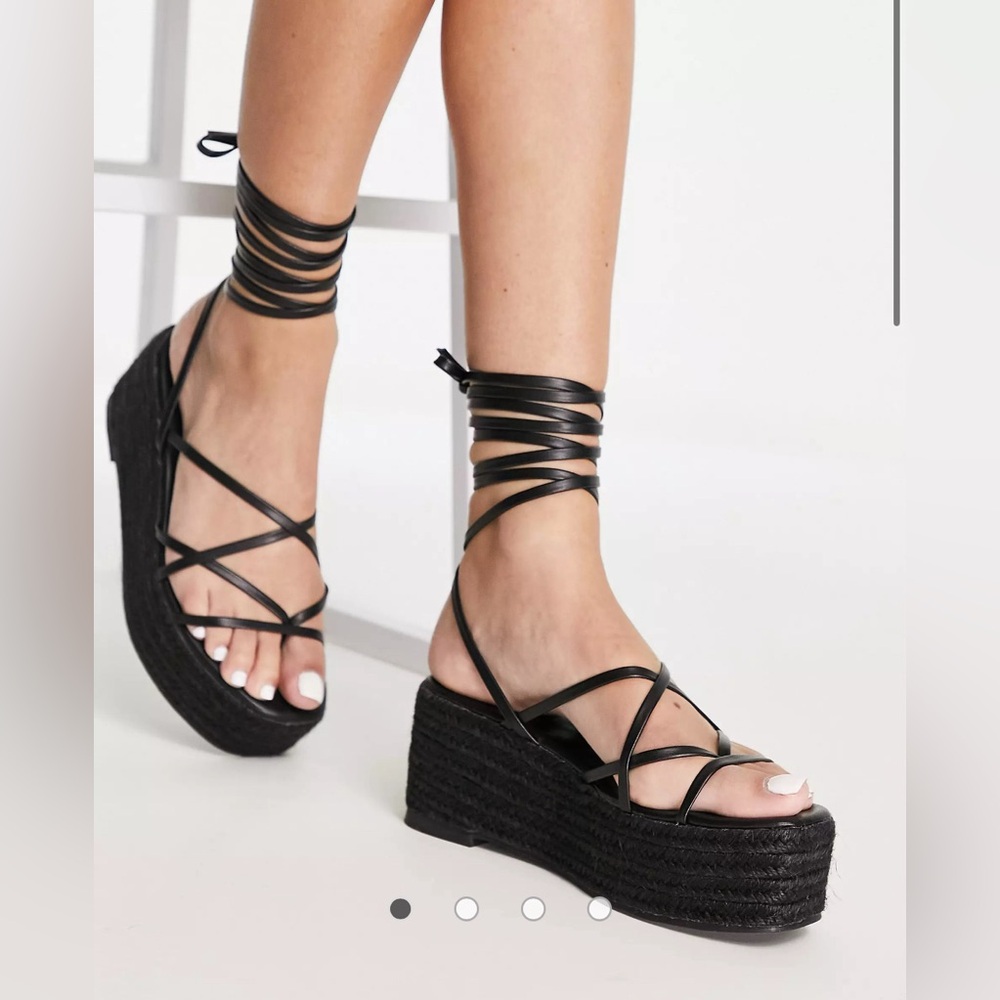 ASOS Black Espadrille Sandals
